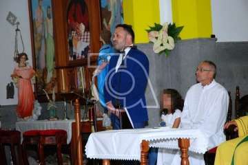 La Virgen de las Nieves estrena himno en el 75 aniversario de la Parroquia de Lomo Magullo (Foto TA)